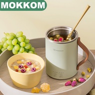 MOKKOM Mini Electric Kettle Portable Multiftion Health Kettle Pot 350Ml Flower Tea Coffee Dessert Soup For Dormitory Travel