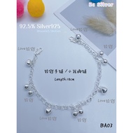 Silver 925 (BA03) Gelang Kaki Budak / Gelang Tangan Dewasa / Kids Ankles / Adult Bracelet