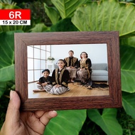 6R BROWN WOODEN FRAME MINIMALIST 6R BROWN WOODEN PHOTO FRAME/