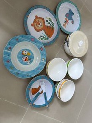 廚房用品 ： 兒童餐具， ikea 玻璃水杯