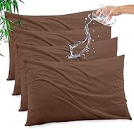 Gogreen Bamboo Rayon Waterproof Pillow Protector, Breathable Pillow Cover, Cooling Pillow Case Prote