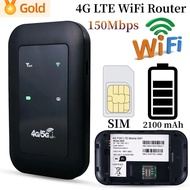 🎁【อ่านออกเสียง】 + Gratis Ongkir🎁4G กระเป๋าเราต์เตอร์ LTE 150Mbps เครื่องขยายสัญญาณอุปกรณ์ช่วยขยายช่วงสัญญาณ WiFi ตัวขยายเครือข่ายไวเลสฮอทสอตมือถือโมเด็ม Mifi ซิมช่องเสียบบัตร
