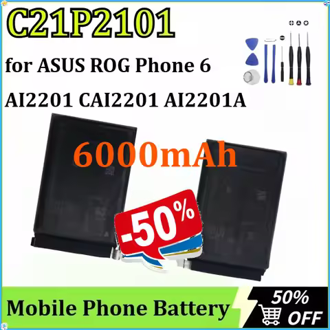 For ASUS ROG Phone 6 AI2201 CAI2201 AI2201-1A030EU AI2201A AI2201-1A029EU C21P2101 Mobile Phone Batt