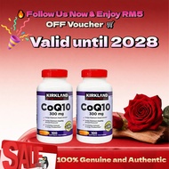 Kirkland CoQ10 300mg 100 Softgels Ubiquinone Antioxidant Support Heart Wellness Daily Supplement