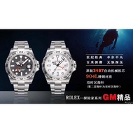 Men Watch. GMFactory V2 R0L3X Explore II M216570-77210 SS904L 42mm White Dial Swiss Cal.3187.