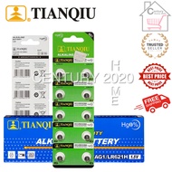 TIANQIU Battery AG1/LR621H/364A 1.5V Alkaline Battery 10pcs