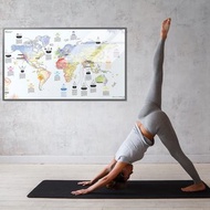 AWESOME MAPS | 瑜伽 世界地圖 海報 Yoga Map