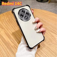 Luxury Shockproof Casing For Redmi 14C 15C 14R A4 4G 2024 Case Clear Soft Silicone Transparent Back 