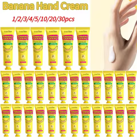 Banana Hand Cream Anti-Drying Crack Moisturizing Brightening Repairing Hand Cream Soften Nourish Moi