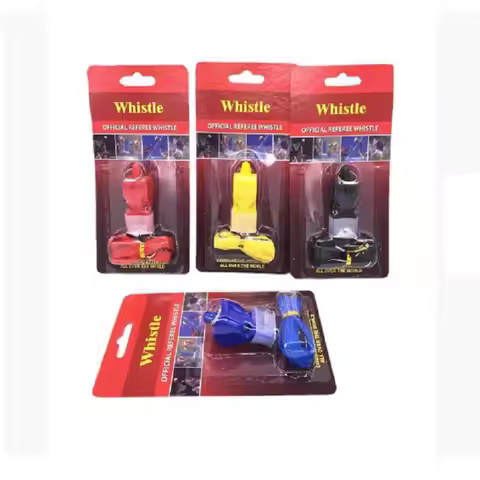 1pc Soccer Basketball Running Sports Training Referee Coach Outdoor Whistle Paper Card Packaging Whi
