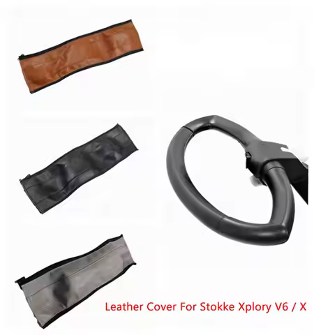 Pu Leather Handle Covers For Stokke Xplory V6/X Stroller Pram Bumper Protective Cases Armrest Covers