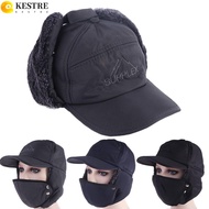 KESTRE Windproof Ear Protection Pilot Hat, Ear Protection Acrylic Fibers Men's Stylish Warm Ear Prot