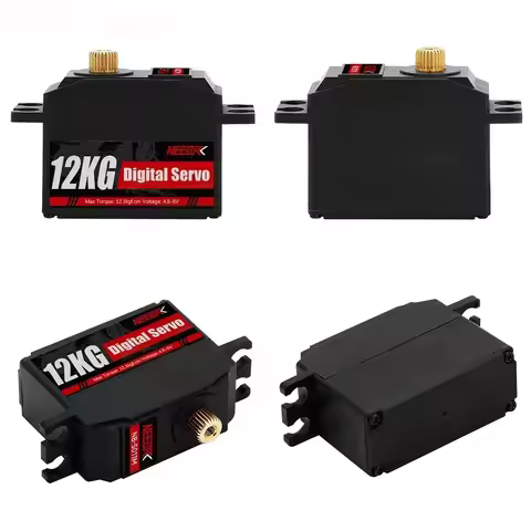 12KG Metal Gear Digital RC Servo for 1/18 1/16 1/14 RC Car MN128 Plane Waterproof Servo for RC Robot