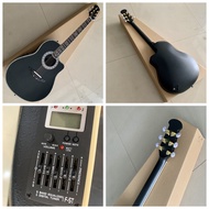 Ovation 1869 Huang Jiaju Same model Electric Acoustic Guitar 6 Strings Black Professional Guitar