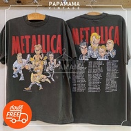 [METALLICA] '96-'97 Tour bio washed USA Label shirt Rock Band vintage papamama