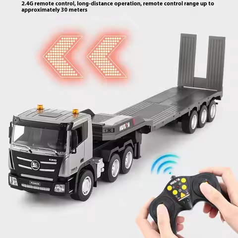 Huina 1:24 RC Cars Flat Truck Model 9Channels Alloy Engineer Vehicle 2.4G Remote Control Car Radio C