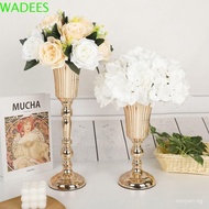 WADEES Wedding Photo Props, Golden Anti-fall Gold Iron Vase, Retro Wrought Iron FIower Art Simulated