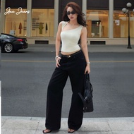 Aaa Jeans - Low-Rise Straight-Leg Black Women’s Jeans