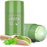 Green Mask Stick, Green Tea Clay Mask, Moisturises and Controls Oil, Blackhead Acne Remover, Cleansing
