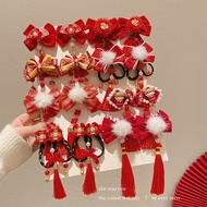 RedChildren  bowknot  Hair  Accessories headdress  female Hanfu  Accessories   wig    Hair clip  Hair clip(-_-)
