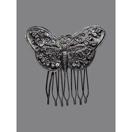 Comb Old Butterfly Pattern Silver Weight 26.19 Grams