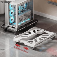 ZELTH CPU Holder, Adjustable Scalable CPU Stand, Universal with Caster Wheels Mobile CPU Tower Holde