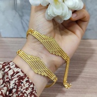 24k gold plated chain bracelet