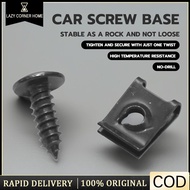 100 Set Skru Clip Motorcycle Screw Set U-Type Metal Fastener Clip with Anti-Rust Protection