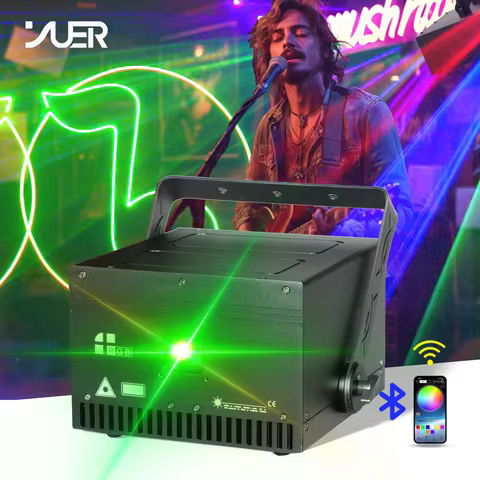 6W 8W 10W 12W Full Color Scanning Projector With APP Control RJ45 Animation Effect ILDA/DMX512 For D