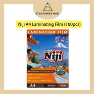 NIJI A4 Laminating Film 100 Micron 100 Sheets / Laminate Film / Plastik Film Laminate