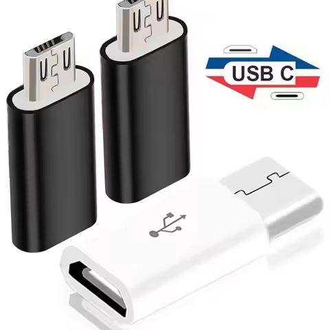 Type C to Micro USB and Micro USB to Type C Adapter Connector USB C Micro Charger Adapter for Xiaomi