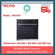 TECNO 73L 6 Multi-Function Built-In Oven, TBO-7006