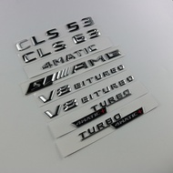 Suitable for Mercedes-Benz CLS63 CLS53 SAMG Modified Car Logo Word Logo Rear Tail Logo TURBO4MATIC+S