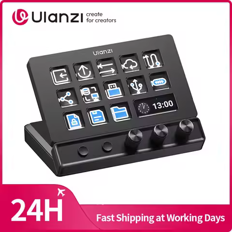 Ulanzi D200X All-in-One Creative Deck Studio Controller for Video/Photo Editing 8-in-1 Docking Stati