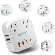 DOACE 2000W 220V to 110V Converter for European Travel for Hair Dryers, Voltage Converter US to Euro