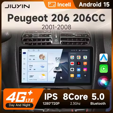 Android Car Radio Player for Peugeot 206 206CC 206SW 2000 -2008 Car Stereo Multimedia Audio Wireless