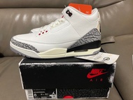 Air Jordan 3 white cement 白水泥 Us8 nike sb aj3 aj4