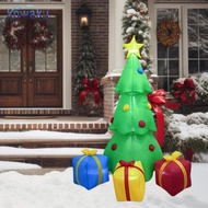 [vsrhkq] 7 ft Christmas Tree Inflatable Decor Inflatable Figures with 3 Gift Boxes with LED Light fo