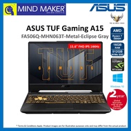 ASUS TUF Gaming A15 FA506Q-MHN063T M.E.Gray 15.6" FHD IPS 144Hz Notebook (R7-5800H/16GB/512GB NVMe SSD/RTX3060/Win10)