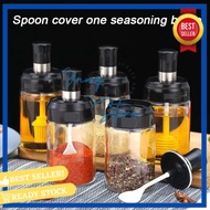 [AS] Spice Jar L951 Spice Holder Spoon Bottle Attached To The Lid