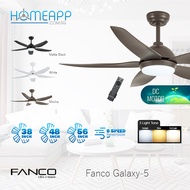 [FREE Installation] Fanco Galaxy-5 DC Motor Ceiling Fan with 3 tone LED Light, 6 speed reversible and Remote