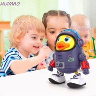 HUIMAO Electric Dance Space Duck, Interactive Sound And Light Dancing Astronaut Duck Toy, Collection