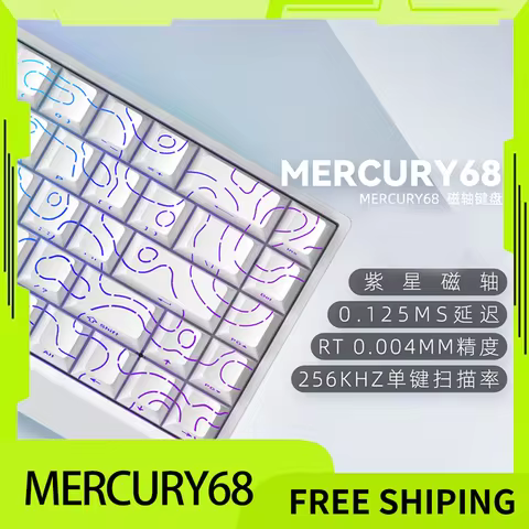 Irok Mercury68 Keyboard 256k Carotmas Magnetic Switch Wired 8000hz 0.004mm 65% RGB Mechanical Keyboa