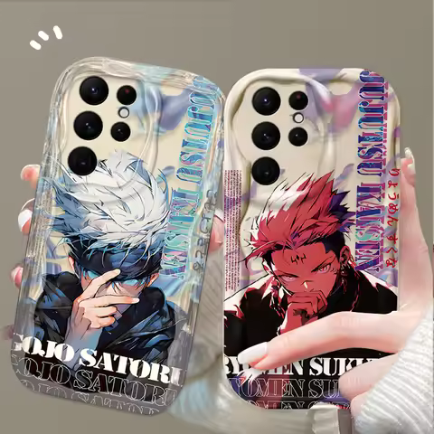 Jujutsu Kaisen Anime Phone Case for Samsung Galaxy S25 S24 Ultra S23 S22 S21 S20 Plus FE A56 A36 A26