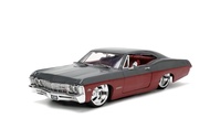 Jada Toys Big Time Muscle 1:24 1967 Chevy Impala SS Gray/Burgundy Die-cast Car, Toys for Kids and Ad