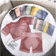 Qc knitted gym set gym outfit woman set