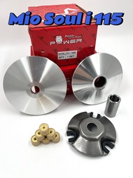 M.POWER STOCK PULLEY SET FOR YAMAHA MIO SOUL i 115 / SOUL 115 Fi / MSI115 (Made in TaiWan)