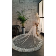 Wedding veil/bridal veil can be customized in color -NS365