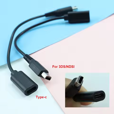 1 piece USB C charging cable suitable for NDSI, 3DS, 2DS XL/LL game consoles, compatible with New 3D