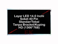 Layar LED LCD Laptop Lenovo Thinkpad SL410 SL510 L410 L421 L512 L412 Series LKUN140T0HD004R